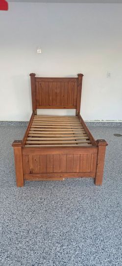 Bed with mattress