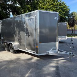 Alcom 7 x 16 Aluminum Enclosed Trailer 7k