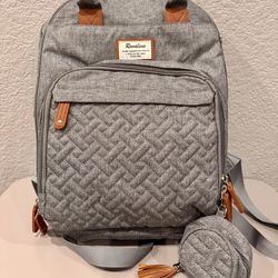 Large Ruvalino Diaper Bag/Cooler With Changing Pad And Pacifier Holder