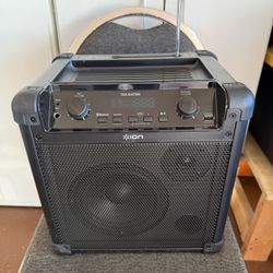 ION Tailgater Speaker with Bluetooth, Battery, Radio, Mic Input