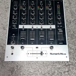 Numark M6-USB 4-Channel USB DJ Mixer, Silver #0031