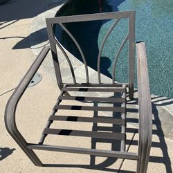 Set Of 4 Aluminum Patio Chairs