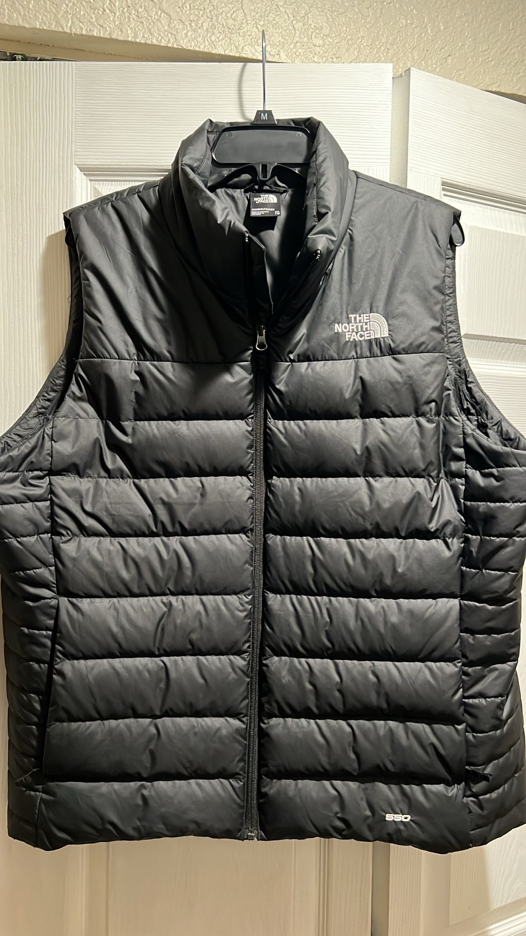 The North Face Womens Full Zip 550 Fill Down Puffer Vest- TNF Black - XXL