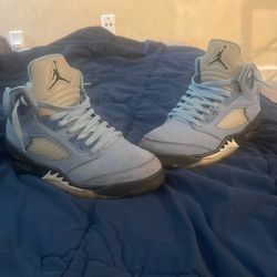Jordan Five Unc Blue Size 9 1/2