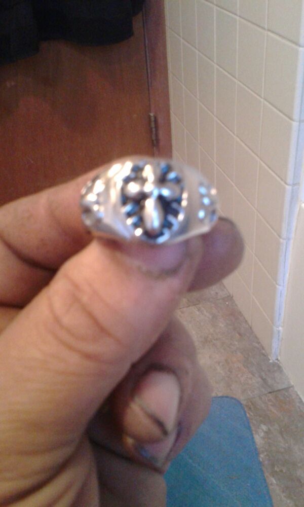 Stainless steel cross ring size 11
