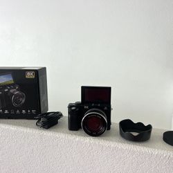 8K Digital Camera - 88MP  64 GB Memory Card , WiFi  Autofocus Vlogging Camera for YouTube with 3" 180° Flip Screen, 18X Zoom - UHD Video Camara