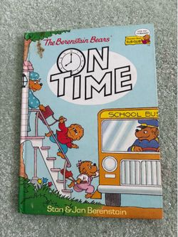Vtg 1992 The Berenstain Bears ON TIME A Golden Book Cub Club Stan Jan Berenstain