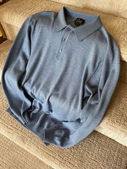 Men’s Blue Wool Sweater