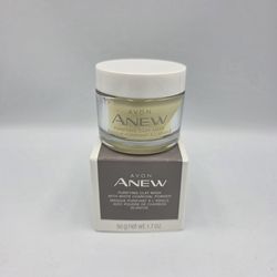 Avon ANEW Purifying Clay Mask w/White Charcoal Powder  1.7 oz. New With Box