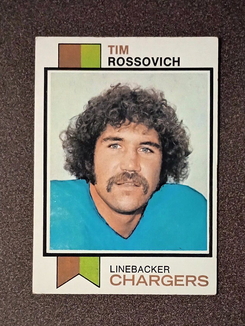 1973 Topps Tim Rossovich San Diego Chargers TV Movie Actor #403 Football Card Vintage Collectible Sports NFL