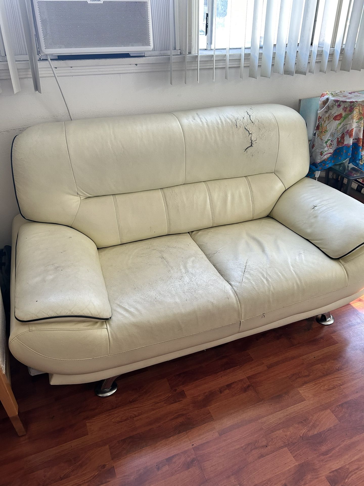 Leather Loveseat