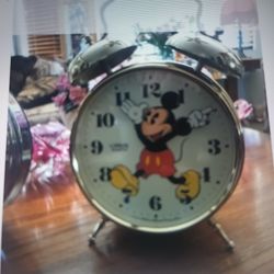 Disney Mickey Mouse Metal Alarm Clock $90 Or Close Offer