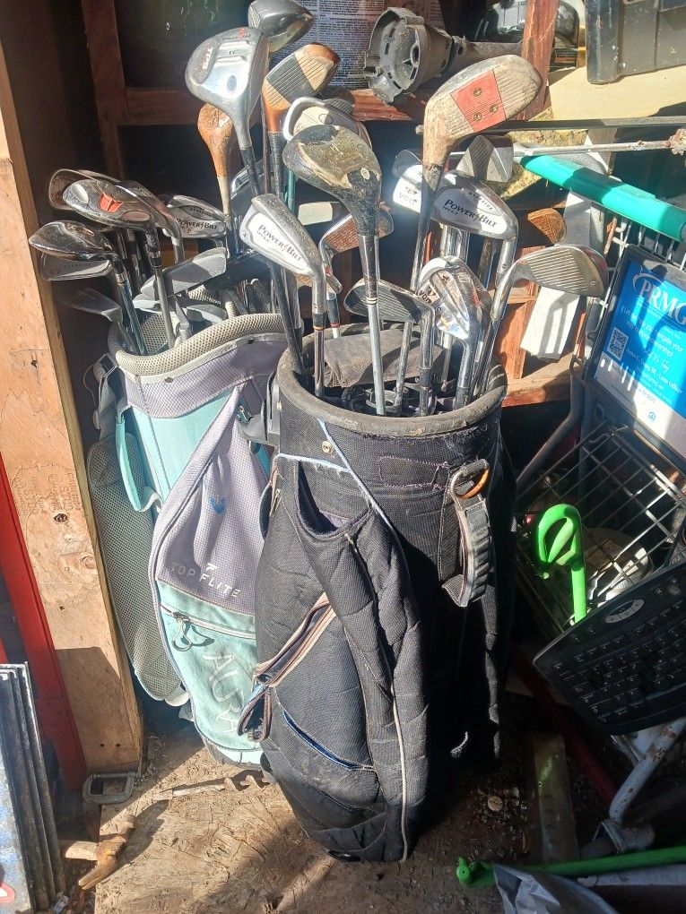 Random Golf Bags With Clubs