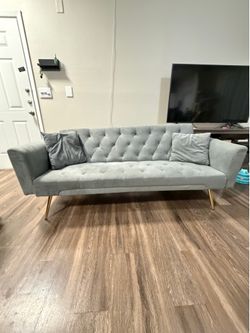 2 velvet futon sofa beds