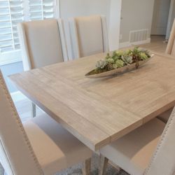 Dining Wood Tables With 6 Chairs - Take Home Now And Pay Later - Same Days Delivery And No Credit Needed For 0 Money Down