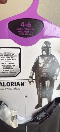 The Mandalorian Kids Halloween Costume Size 4-6