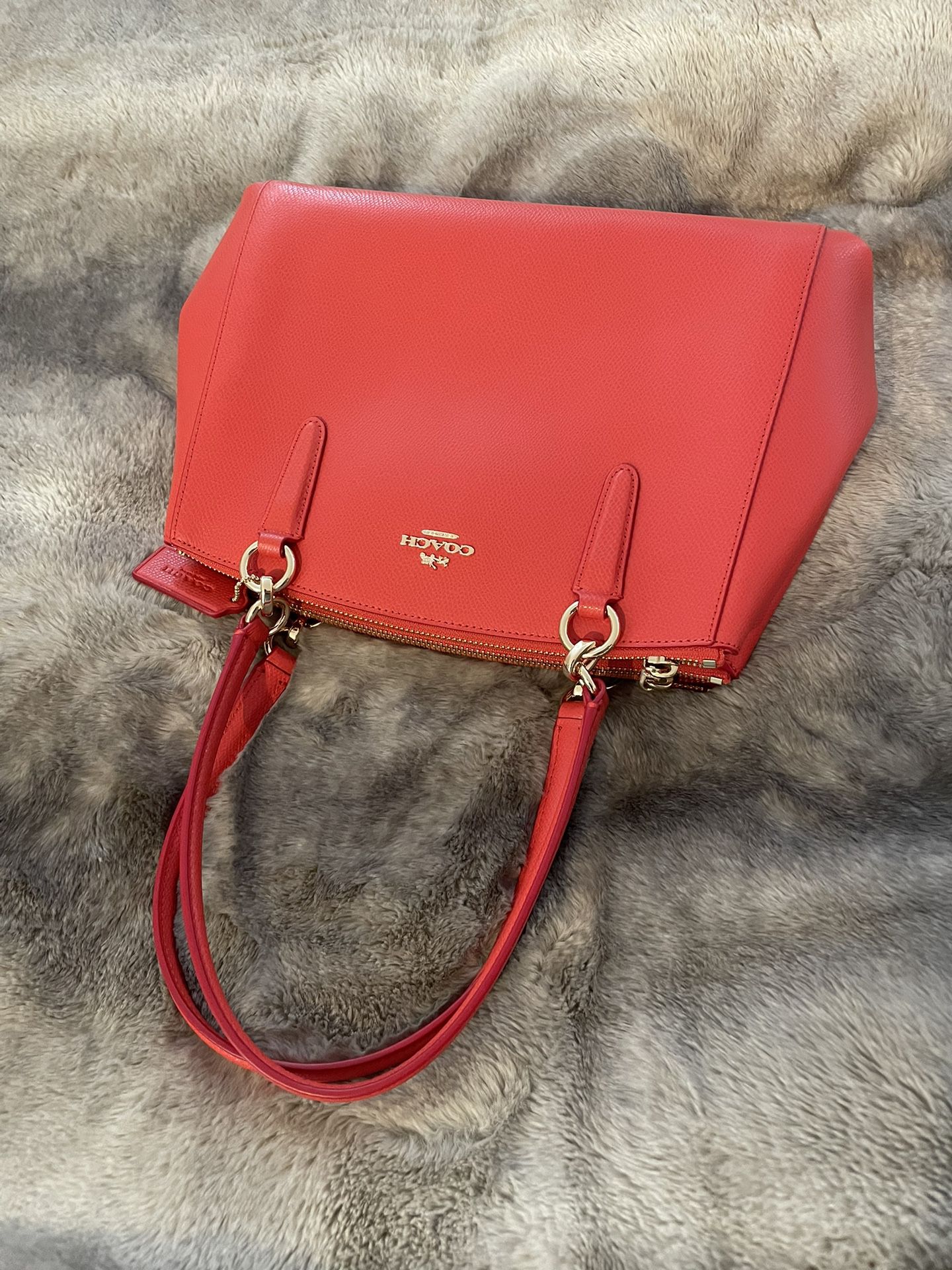 New Coach Christie Satchel In Miami Red Size large 