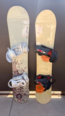 LAMAR Merlot 144cm Twin-Tip All-Mountain, and a Burton Feather 45 FOR SALE!!