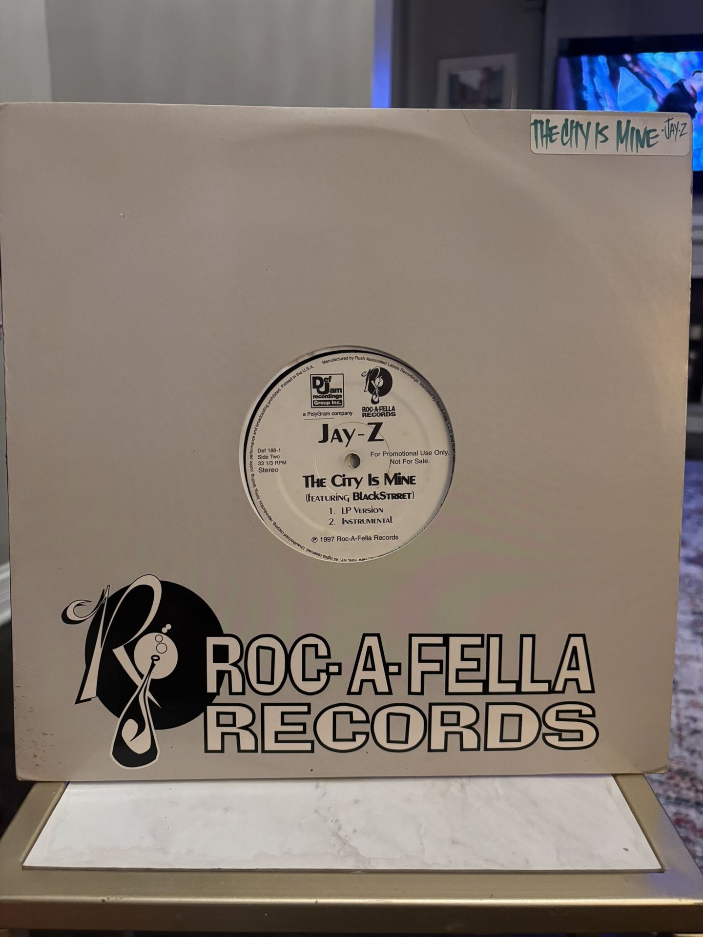 🎵 Jay-Z – “The City Is Mine” (feat. Blackstreet) Promo Vinyl