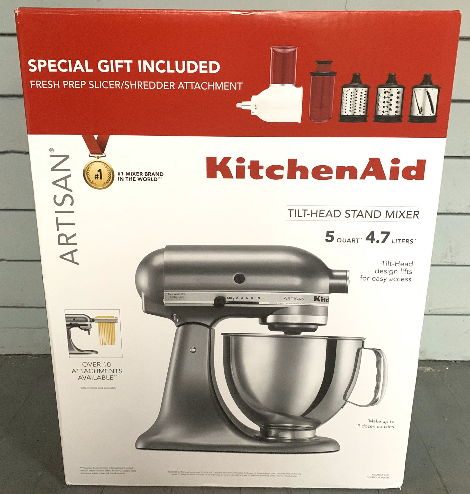 **BRANDNEW** Kitchenaid KSM150FBCU 5 Quart Artisan Stand Mixer - Bayleaf **NEW**
