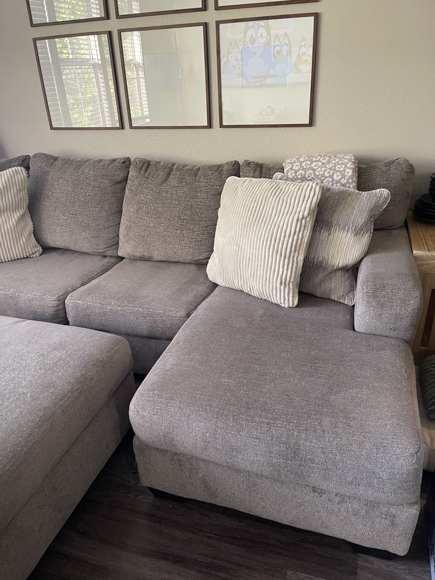 Grey Sectional Couch For Sale!