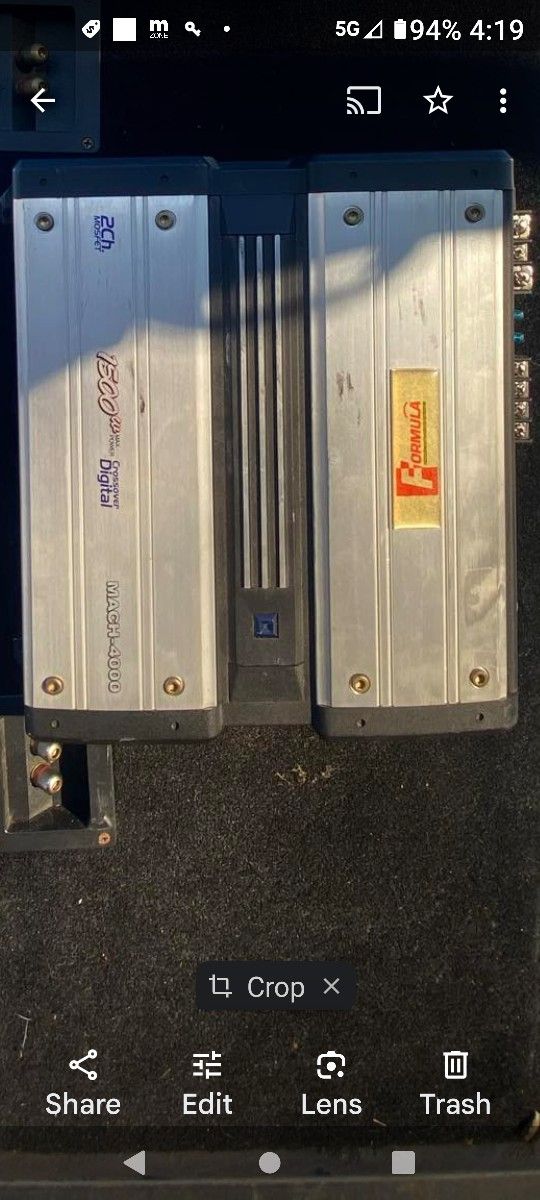 1500 Watts Amp formula mach 4000 amp