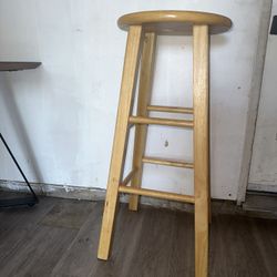 Wooden bar stool