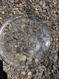 Christmas glass plate