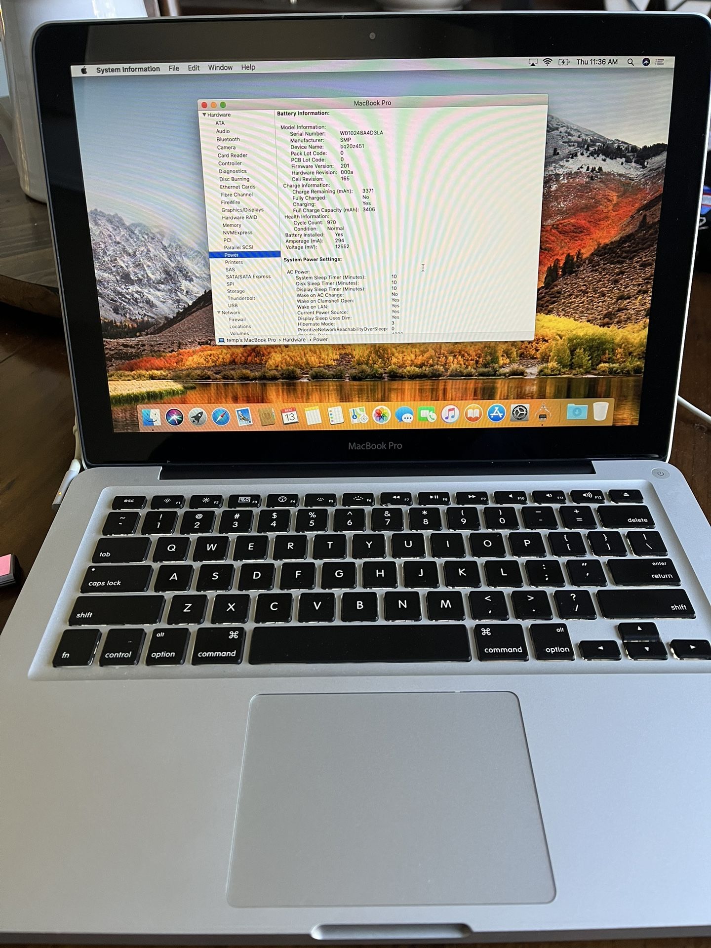 2011 Macbook Pro 13” 8gb/500gb