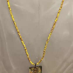 ARTISAN MADE WITH SORRY FABRIC AND GLASS BEADS NEW 