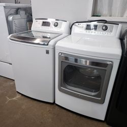 ✔️LG SET STEAM WASHER AND ELECTRIC DRYER 