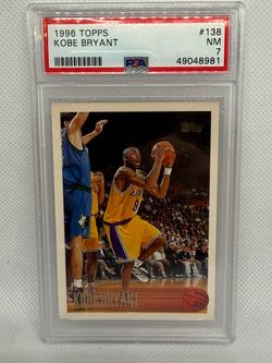 1996 Topps Kobe Bryant rookie card  #138 PSA 7 NM
