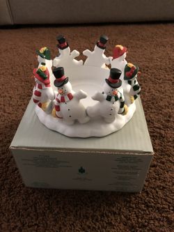 New Party Lite Candle Snowman 