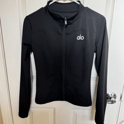 New Black Zip-Up Jacket Size S