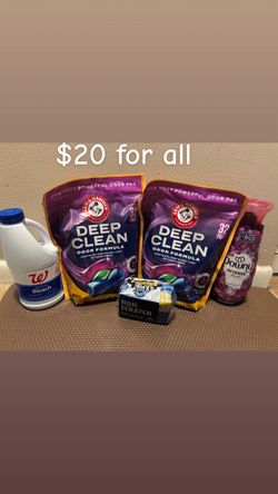 Laundry Cleaning Bundle – Detergent, Bleach & More