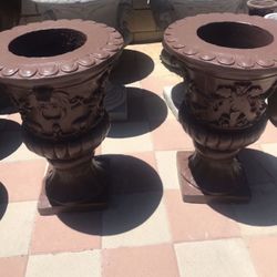 New Flower Pots Made Out Of Cement Perfect Gift 