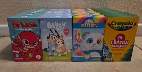Character adhesive bandages 4 boxes for $1.50