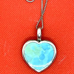 Sterling Thailand Heart Pendant Necklace
