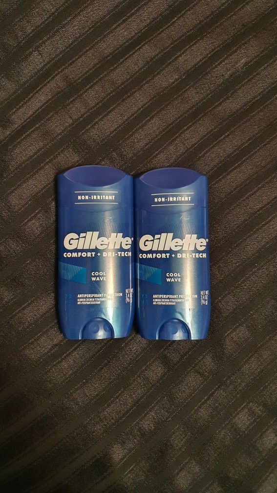 $5 FOR BOTH - Gillette Comfort + Dri Tech Antiperspirant Deodorants In Cool Rush