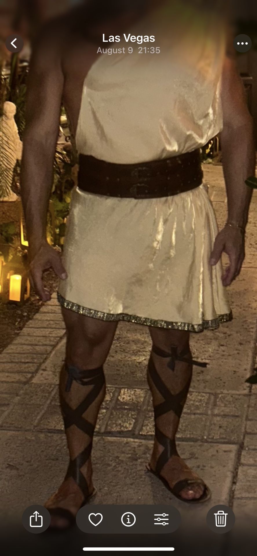 Gold Warrior Halloween Costume Full Outfit