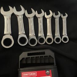 Craftsman Stubby Ratcheting Wrench set 7pc