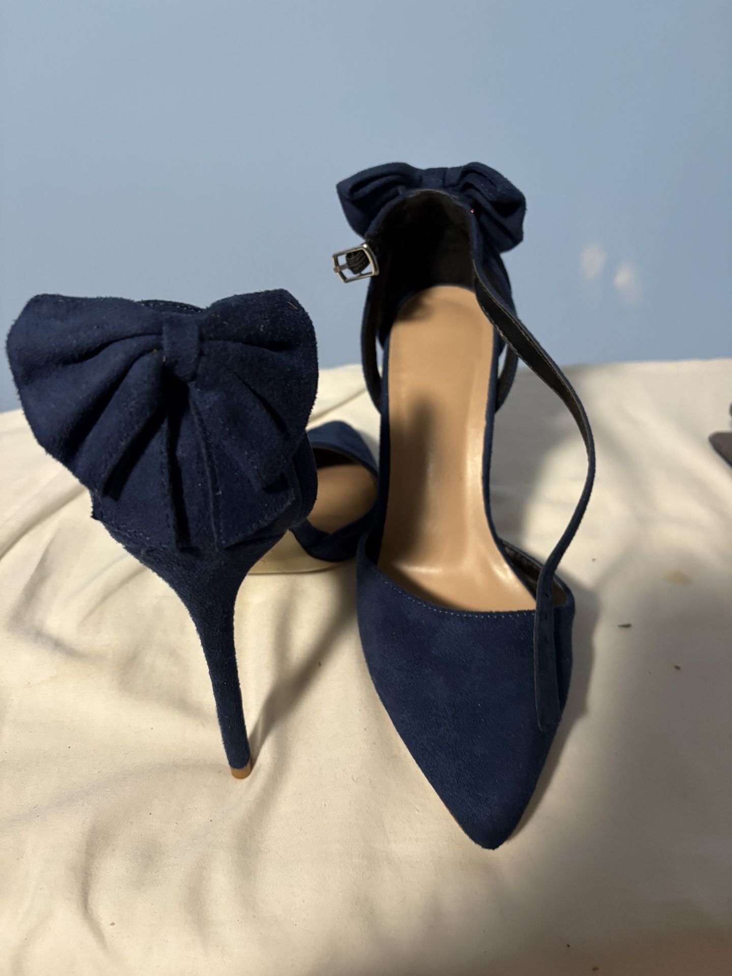 Red And Blue High Heels