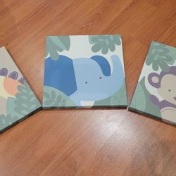 Set Of 3 Gently Used Baby Animal Frames