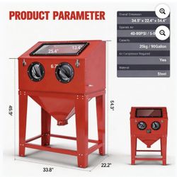CENTRALPNEUMATIC 40 Ib. capacity floor blast cabinet