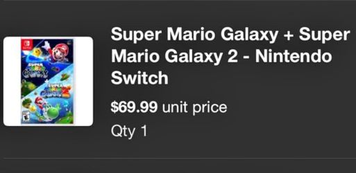 Super Mario Galaxy 1 + 2 Nintendo Switch