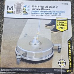 Surface Maxx Pro 15 In Pressure Washer Surface Cleaner