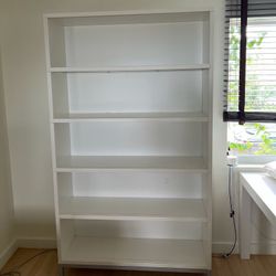 White Shelve With 5 Units Storage/book Shelf