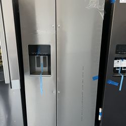Stainless Steel Side By Side Whirlpool Fridge // We Deliver 