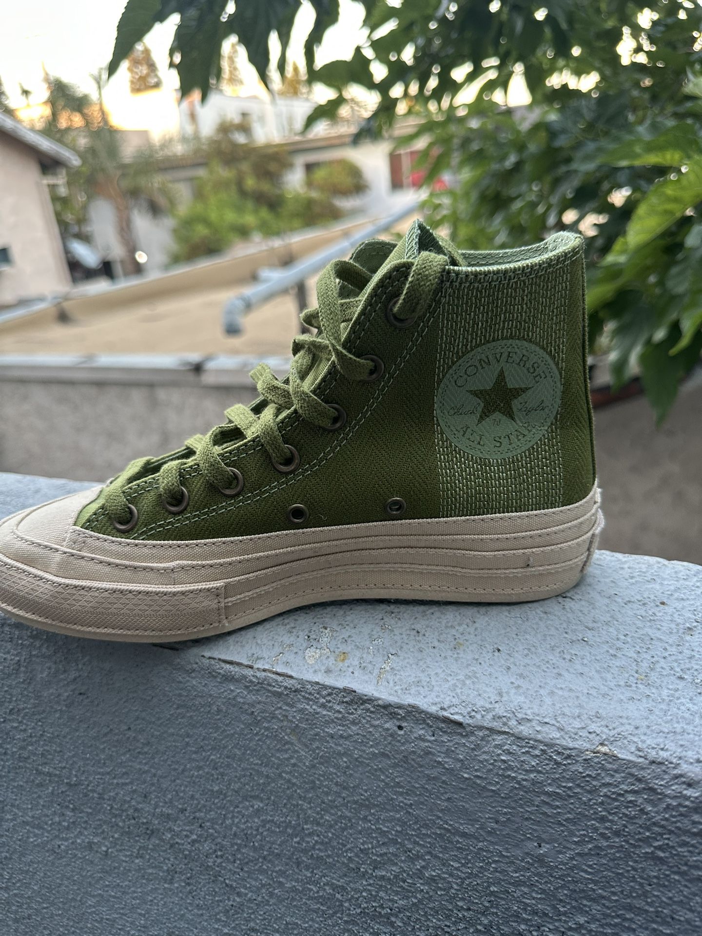 Green Knit All Star Converse