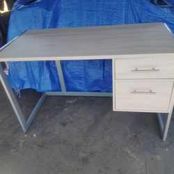 Whalen Peruzzi 48" Writing Desk, Greige Pecan